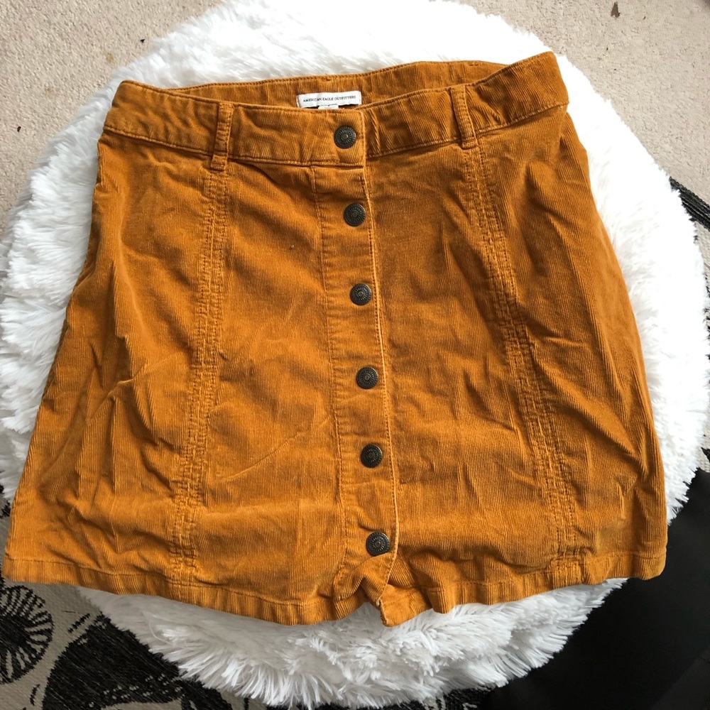 American Eagle corduroy button up skirt